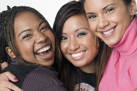 Happy Group of Women, 566x300
